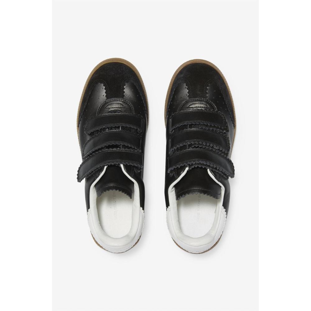 NEW ISABEL MARANT women's beth classic sneaker in black - Picture 4 of 5